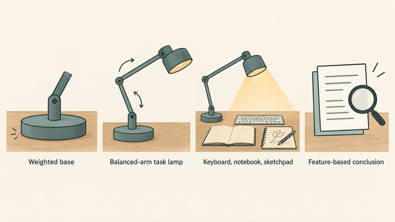 Give the verdict section a clear view of the specific lamp being assessed.
